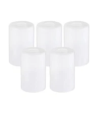 Piano 5-Pack White Frosted Glass Light Shade，Glass Lamp Shade Replacements fo...