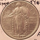 1917 Standing Liberty Quarter Type 1, Choice AU