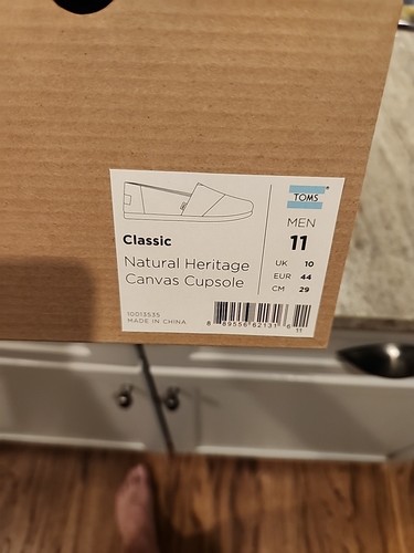TOMS Men's Classic Natural Heritage Venice Collection Cupsole Sneaker. New w/box - Picture 3 of 3