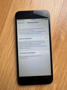Apple iphone 6 Batterie 93% Space Grau (Ohne Simlock) NeuW ✅ WOW ✅ TOP