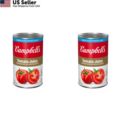 Campbell s 100% Tomato Juice 46 fl oz Bottle Pack of 4 Fresh FROM USA 