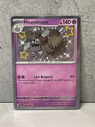 Pokemon Paldean Fates Houndstone 168/091 (NM)