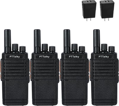 Long Range 100 Mile Walkie Talkie Two Way Radio Charge Headset Waterproof 4 PACK