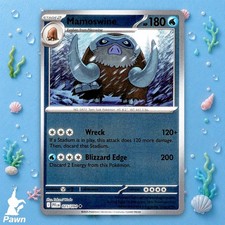 Mamoswine Reverse Holo 25/94 Phantasmal Flames Pokemon TCG Card Art Takumi Wada