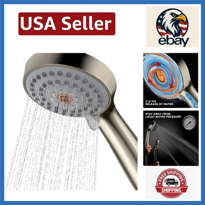Transform Your Shower with High-Pressure Handheld Shower Head & Stainless Hose