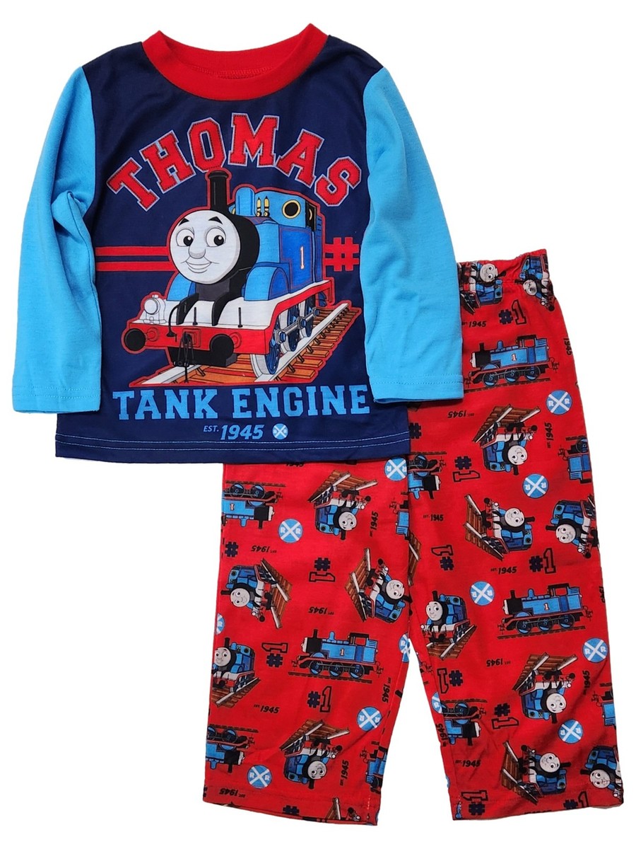 Thomas The Train Toddler Boys Red Blue Shirt Pants Pajama Set 2T