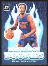 4145k 2024-25 Donruss Optic 1 Ron Holland Ii White Hot Rookies Purple