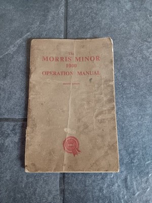 The Morris Minor 1000 Operation Manual 2nd Edition