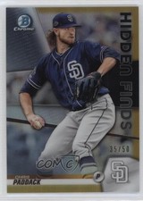 2020 Bowman Hidden Finds Chrome Gold Refractor 35/50 Chris Paddack #HF-CP d4v