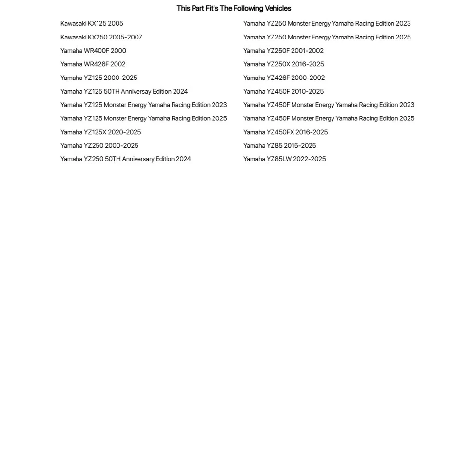 Embrague Tusk Perch negro para Yamaha YZ125 2000-2014 Foto 3 de 4