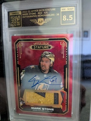 2021-22 Upper Deck  stature Auto Game worn- Mark Stone 4/6 