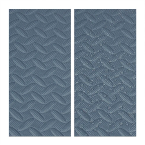 Suelo goma esterilla de fitness 8 piezas color gris suelo de goma EVA 1 cm - Imagen 7 de 8