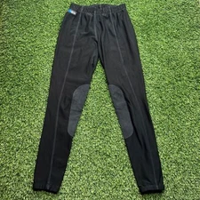 Irideon Riding Pants Womens XS Extra Small Black Knee Patch Black Equestrian