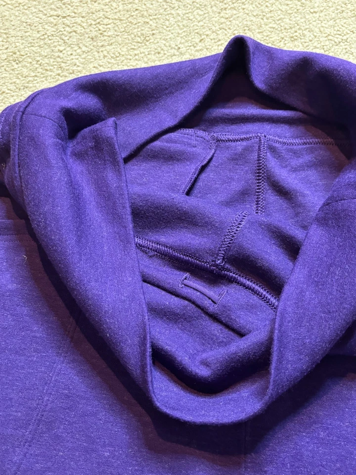 DULUTH TRADING CO Falda Plegable Embalable Lana Jersey Tejido Elástico Mini Púrpura M Foto 3 de 4