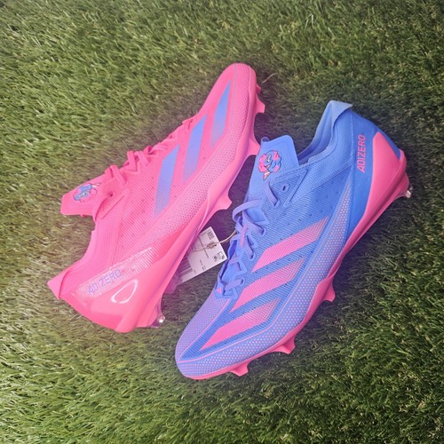 Adidas Adizero Football Cleats Mens 13 Pink Blue “Snack Attack Cotton