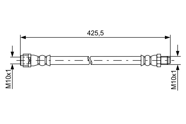 Bosch 1987481610 Bremsschlauch 400 Mm FüR Mercedes CLS C218 Shooting Brake X218-image