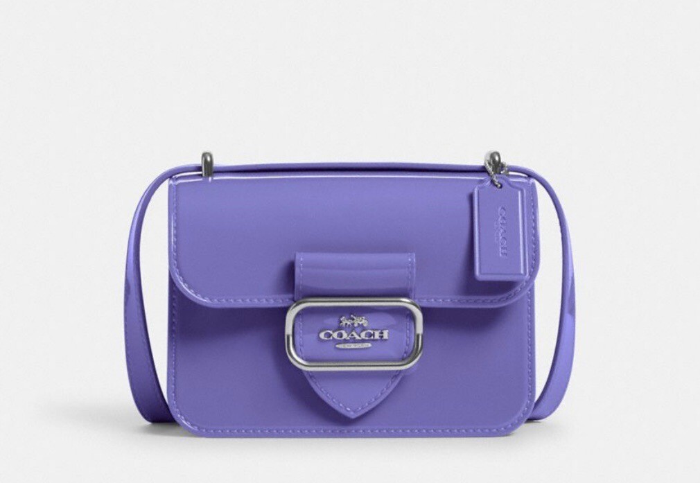 COACH CR287 Jelly Morgan Square Crossbody Bag Light Violet