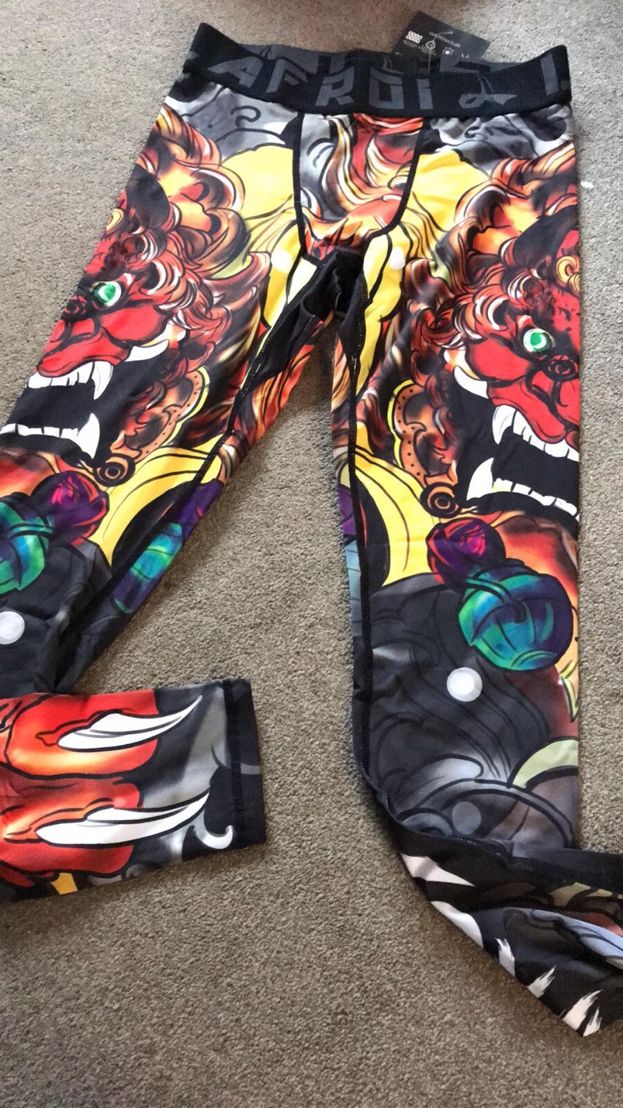 BUNDLE of 2 LAFROI Men's Quick Dry Cool Tights Leggings Lion Dance L (RS) eBay