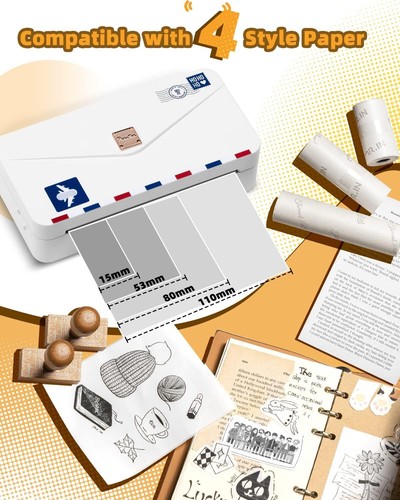 Phomemo M04AS Thermal Printer 4 Inch Mini Sticker Printer Note Printer For Study - Picture 2 of 22