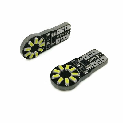 Alla Lighting 12-LED 168 White Bulbs – 10-Pack For License Plate, Trunk, Side Marker, Interior