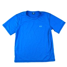 Ocean and Earth Shirt Mens Size Medium Blue Crew Neck Training Active Nylon Tee