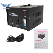2000 Watt Voltage Converter Transformer Step Up/Down 110v to 220v/220v to 110v