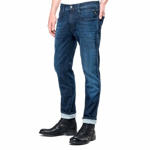 Replay Anbass Hyperflex Clouds Super Stretch Blue Denim Jeans M914 661 E05  007 | eBay