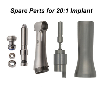 Dental Implant 20:1 Contra Angle Head Low Speed Handpiece Rotor Shaft Bearings