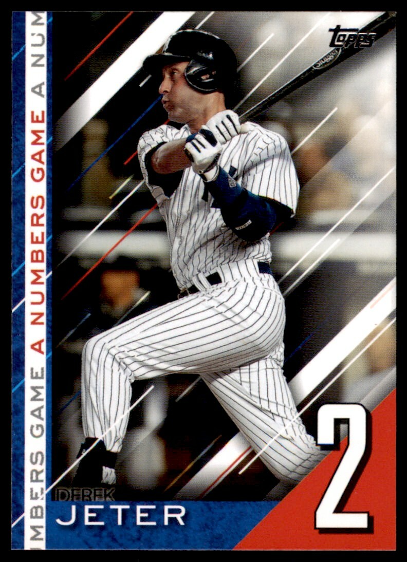 2020 Topps Update A Numbers Game #NG-22 Derek Jeter New York Yankees