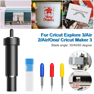 4PCs 30/45/60 Replacement Cut Blade with Housing Holder for Cricut Explore  Maker