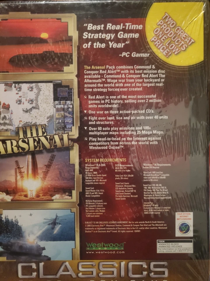 Command & Conquer Red Alert The Arsenal Pc Big Box - Image 4 of 4