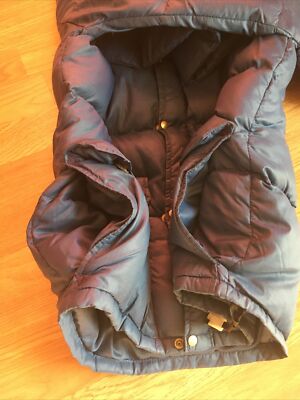 Vintage 70s 80s Blue North Face Down Puffer Coat Mens M Brown