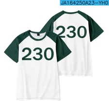 Season2 Survival Game Green Tracksuit Short Sleeve T-shirt Cosplay Costume
