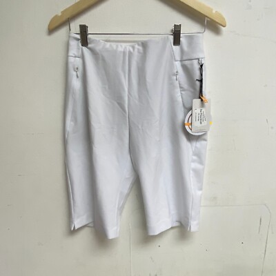Tail White Label Women's Golf Fitted Shorts Size 4 White Clean Front Pieced