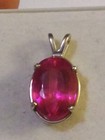 EARTHMINED CERTIFIED GEM TESTED HEATED SAPPHIRE 9.67CT 925 SOLID SILVER PENDANT — photo 6