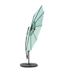 Best Choice Products 10ft Offset Hanging Market Patio Umbrella, Light Green