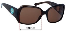 SFx Replacement Sunglass Lenses fits Tory Burch TY9010 - 58mm Wide