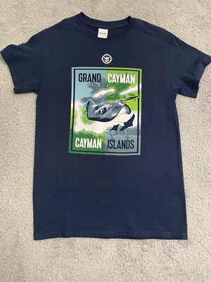 Royal Caribbean Navy Grand Cayman Tee Short Sleeve Cruise Souvenir Vacation Sz S