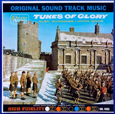 Tunes of Glory ORIGINAL US Viny LP Malcolm Arnold Alec Guinness John Mills MONO