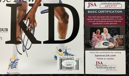 KEVIN DURANT SIGNED AUTOGRAPHED 2016 SPORTS ILLUSTRATED MAGAZINE JSA COA SI AUTO - Picture 2 of 7