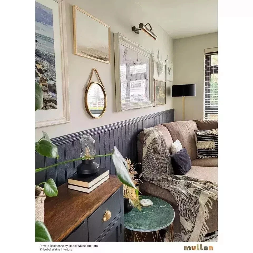 Lámpara de pared de latón moderna para pintura de latón vintage antigua maciza. Foto 2 de 4