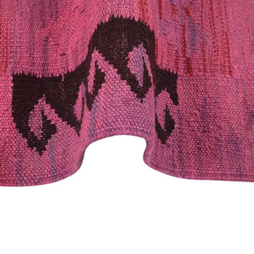Beautiful Hand Made Flat Weave Kilim Oriental Overdyed Small Rug 120x81cm B29226 - Picture 7 of 8