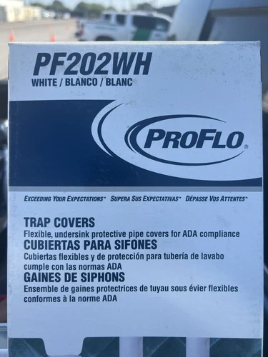 NEW ProFlo 3 Piece Lavatory Trap & Covers White PF202WH - Picture 1 of 2