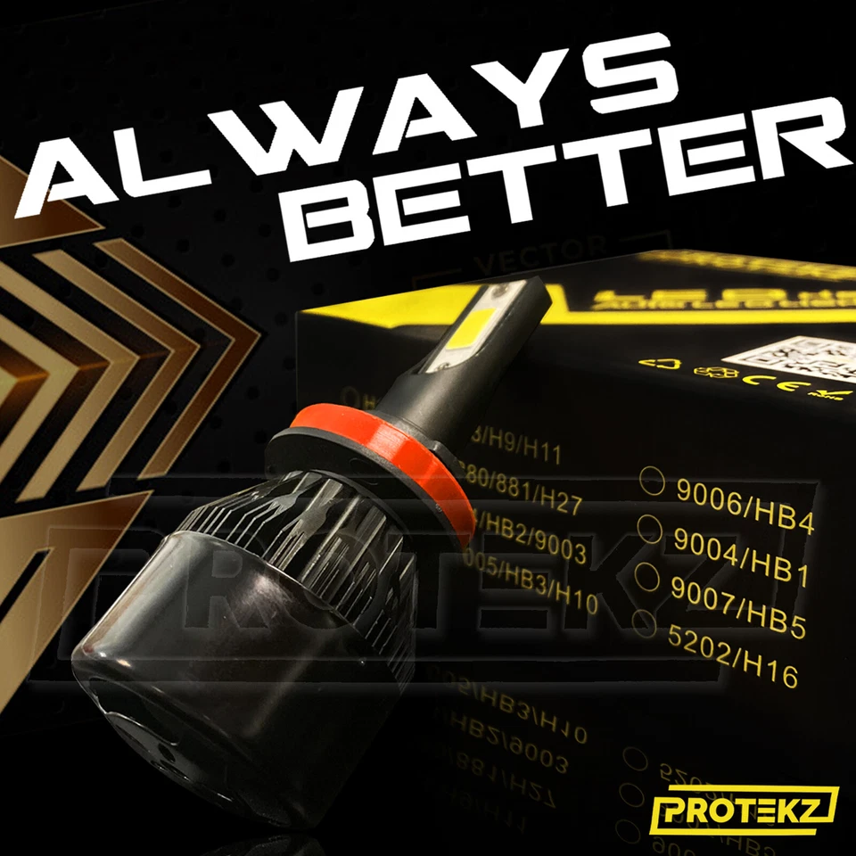 Faro LED Protekz Bombilla Alta 9005 HB3 para Chevrolet Astro Cavalier Express Foto 4 de 4