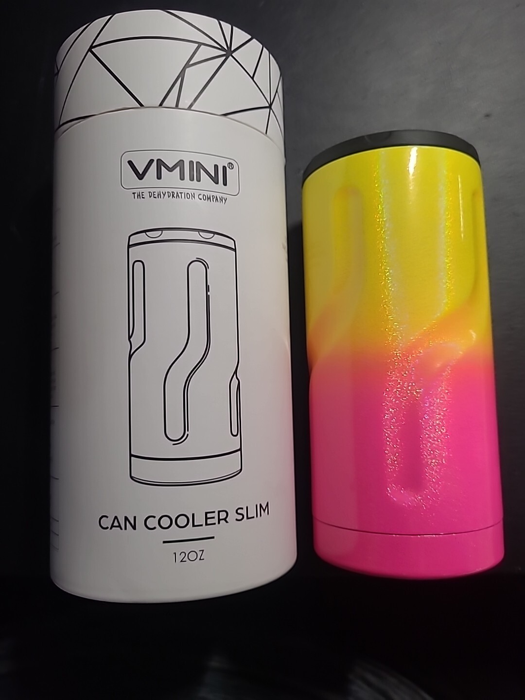 VMINI Can Cooler Slim 12 oz Glitter Nectarine eBay
