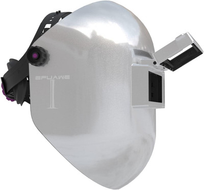 Flip up Chopped Fiberglass Sugar Scoop Welding Helmet, Medium Cut Top and Bottom