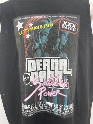 DSQUARED2 Men's Crew Neck Cotton Black Sleeveless T-Shirt Size L