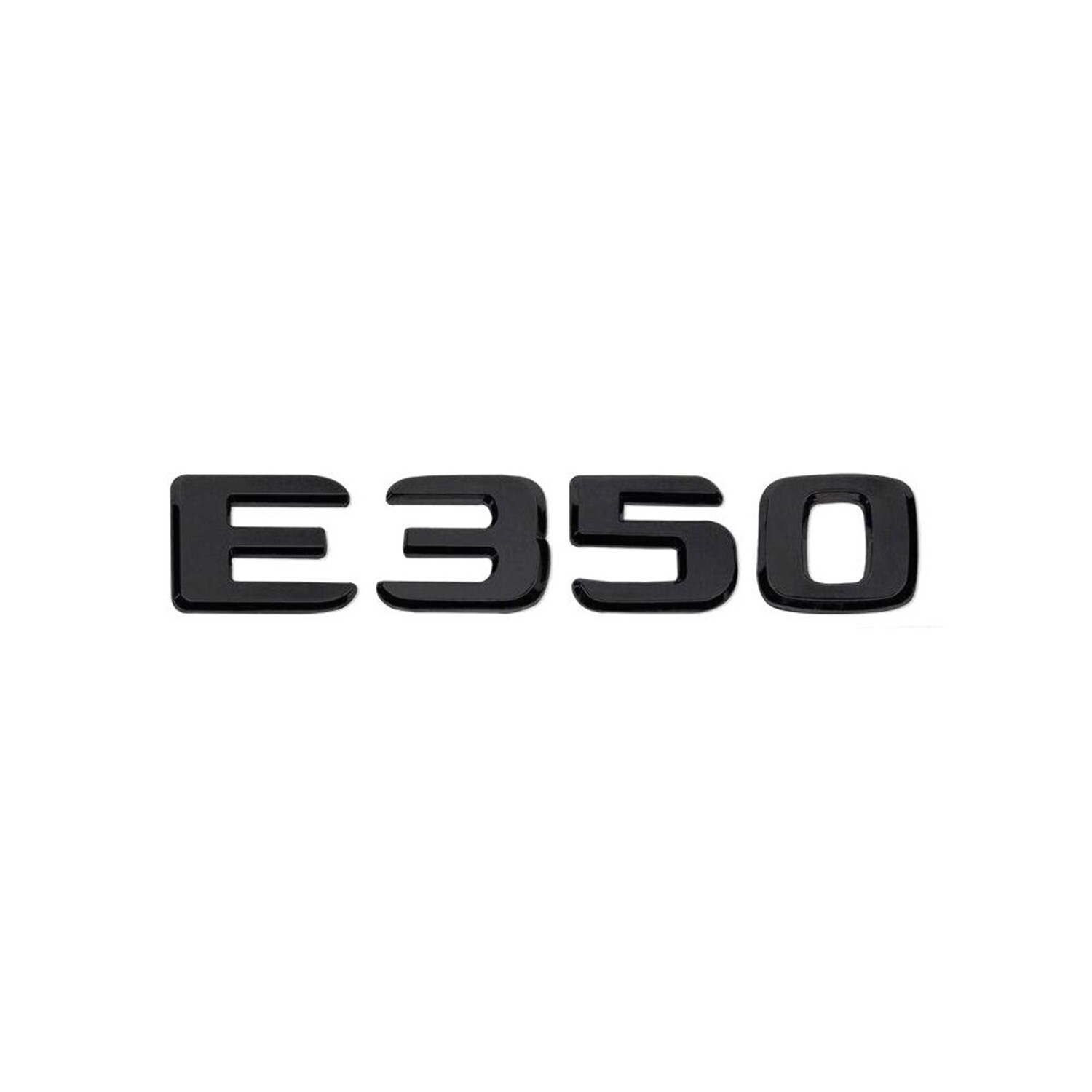 Emblème E350 Noir de coffre arrière en ABS finition luxe pour Mercedes