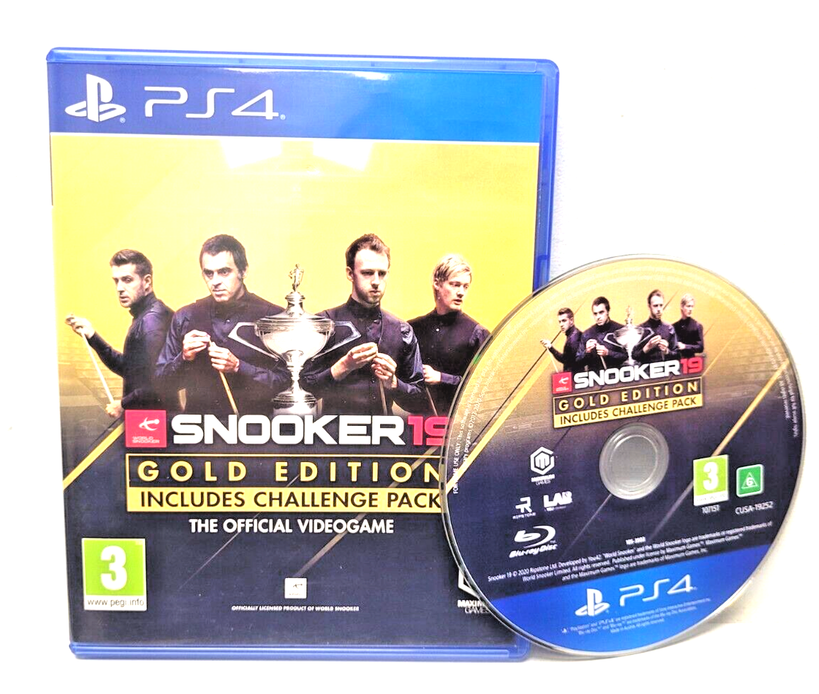 World Snooker 19 Gold Edition PS4 The Official Game Excellent | PS5 Compatible