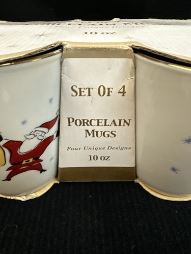 WEIHNACHTEN 4ER SET KAFFEETASSEN MIT 4 DESIGNS MERRY BRIGHT BEZAUBERND NEU 2001 - Bild 7 von 10
